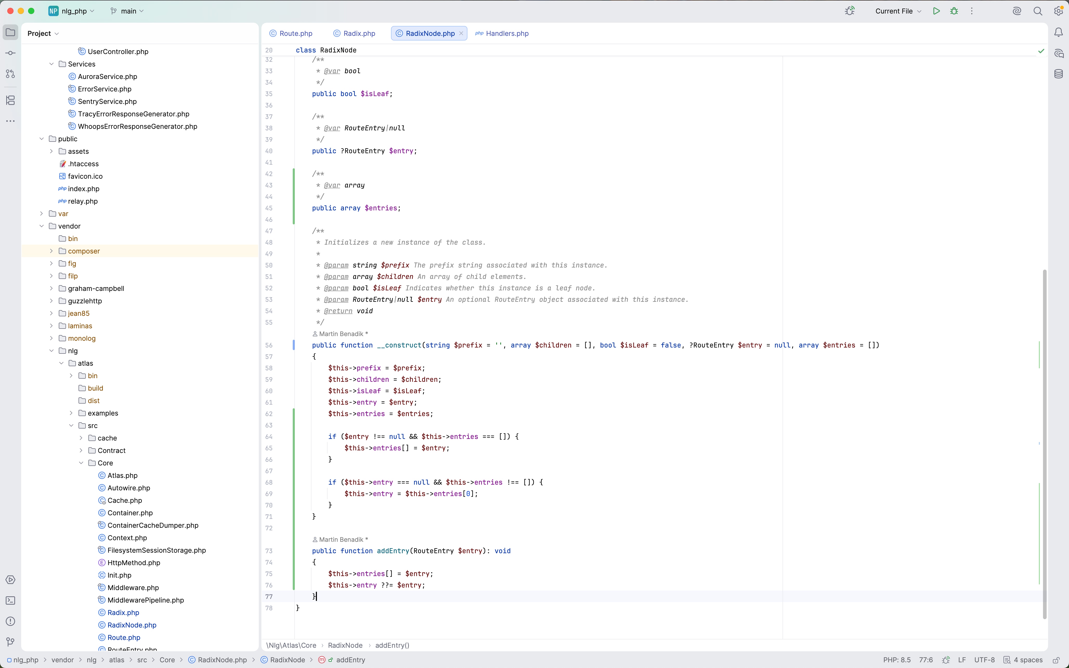 Vývoj PHP frameworku Atlas v JetBrains PhpStorm